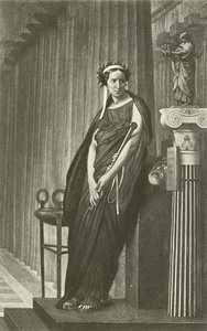 Rachel jako múza řecké tragédie (hlubotisk) od Jean Leon Gerome
