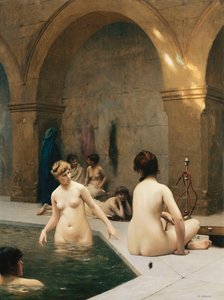 The Bathers; Baigneuses, kolem roku 1889 od Jean Leon Gerome