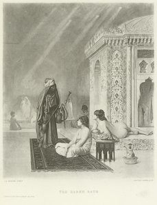 Koupel v harému (rytina) od Jean Leon Gerome