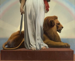 Republika od Geroma Jeana Leona (1824 - 1904) (alegorie - 1848); Radnice Lilas od Jean Leon Gerome