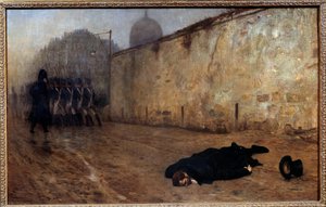 Poprava marechala Michela Neye (1769-1815) v devět hodin ráno 7. prosince od Jean Leon Gerome