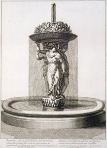 Design pro fontánu, 1673 od Jean Lepautre