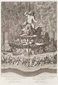 Fontána s amorem od Gaspara Marcyho ve Versailles, 1676 od Jean Lepautre