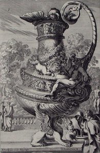 Zahradní socha, publikováno kolem roku 1670 (rytina) (viz také 172934)