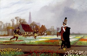 Tulipánové šílenství od Jean Leon Gerome