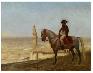 Generál Bonaparte v Káhiře, skica od Jean Leon Gerome
