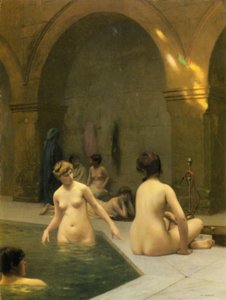Koupající se od Jean Leon Gerome