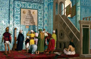 Modrá mešita od Jean Leon Gerome