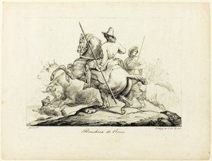 Řezníci z Říma od Jean Louis André Théodore Géricault