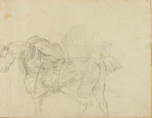 Kůň v dece od Jean Louis André Théodore Géricault
