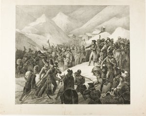Přechod hory svatého Bernarda od Jean Louis André Théodore Géricault