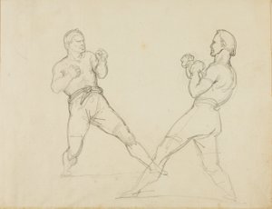 Dva boxeři při zápase od Jean Louis André Théodore Géricault