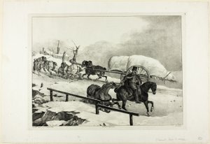 Vůz stoupající do svahu od Jean Louis André Théodore Géricault
