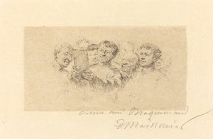 Milenci od Jean Louis Ernest Meissonier