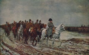 Napoleon během francouzského tažení 1814, 1864, c1915 od Jean Louis Ernest Meissonier