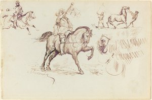 The Herald of Murcia and Other Studies (recto) od Jean Louis Ernest Meissonier