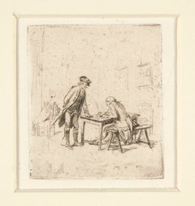 a Zpráva b Harlekýn od Jean Louis Ernest Meissonier