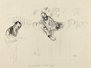 Ve Versailles července 1919, pravděpodobně 1919. od Jean Louis Forain