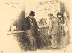 U soudního vykonavatele od Jean Louis Forain