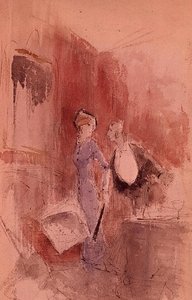 V restauraci (akvarel) od Jean Louis Forain