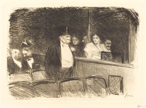 V divadle od Jean Louis Forain