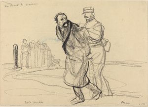 Před Vincennes. bolo paša od Jean Louis Forain