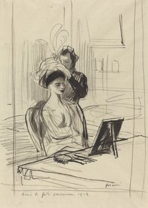 Před perskou dívkou, 1912. od Jean Louis Forain