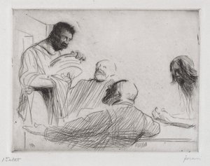 Před večeří v Emauzích od Jean Louis Forain