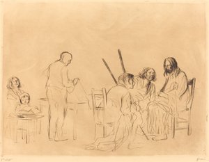 Před večeří v Emauzích (první deska) od Jean Louis Forain