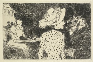 Cafe Scéna popisná, 1880-1886. od Jean Louis Forain