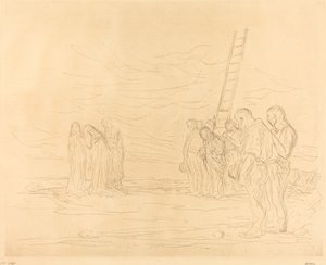 Kalvárie (první deska) od Jean Louis Forain