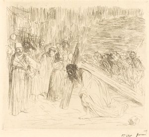 Kristus nesoucí kříž (pátá deska) od Jean Louis Forain