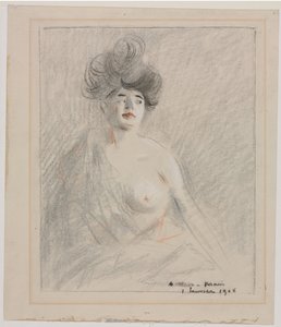 kurtizána (recto) od Jean Louis Forain