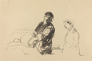 Nemocniční scéna od Jean Louis Forain