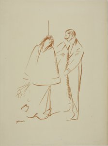 V Šatně od Jean Louis Forain