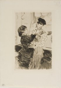 Uzlování kravaty od Jean-Louis Forain