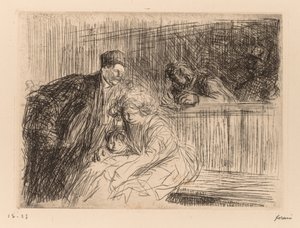 Právník mluví s obviněným. od Jean Louis Forain