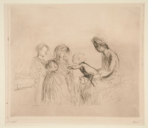 Madonna a děti od Jean Louis Forain