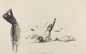 Útok na anglickou pevnost, pravděpodobně 1917. od Jean Louis Forain