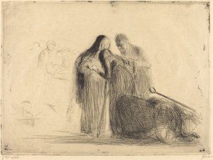 Lurdy, paralytický (druhá deska) od Jean Louis Forain