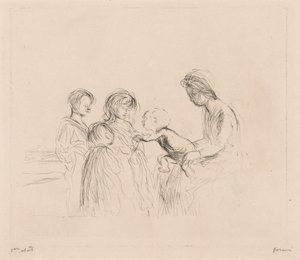 Madonna a děti. od Jean Louis Forain