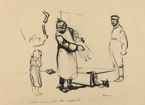 Nach Paříž. -já taky, dětský chai, c. 19141919. od Jean Louis Forain