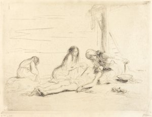 Pietà (první deska) od Jean Louis Forain
