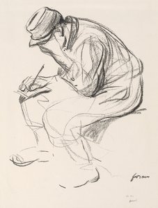 Válečný zajatec, psaní dopisu od Jean Louis Forain