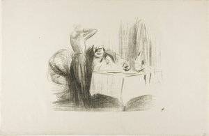 Scéna soukromé jídelny (horizontální deska) od Jean Louis Forain