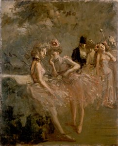 Scéna v křídlech divadla, c1870-1900 od Jean Louis Forain