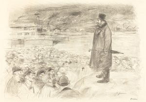 Scéna stávky (třetí deska) od Jean Louis Forain