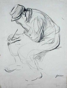 Soldat beim Schreiben von Jean Louis Forain