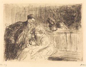Právník mluví s vězněm (druhá deska) od Jean Louis Forain