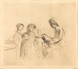 Madona a děti od Jean Louis Forain